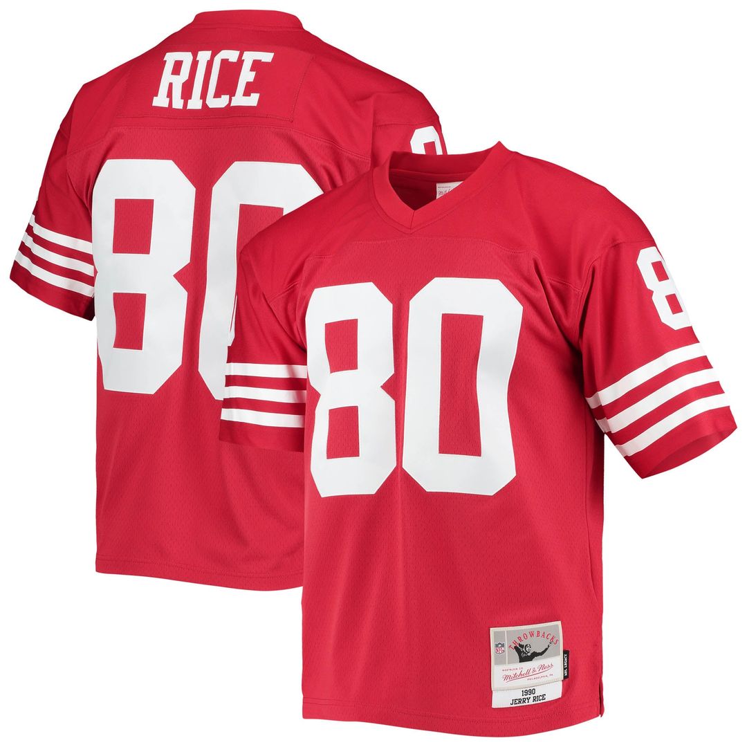 San Francisco 49ers Jerry Rice Scarlet Legacy Replica Jersey | NFL Football Jersey
