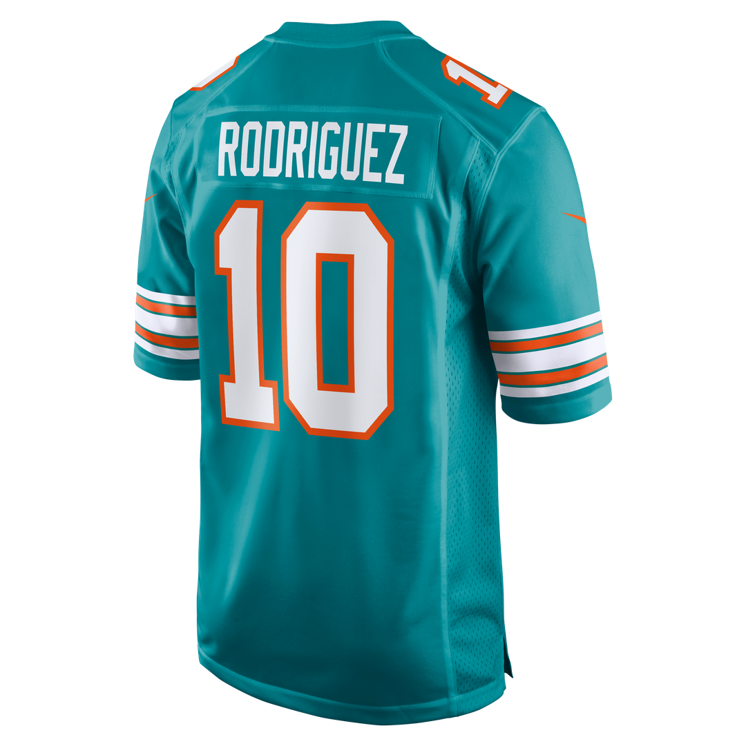 Miami Dolphins Jacob Rodriguez Aqua Alternate Game Jersey | NFL Football Jersey