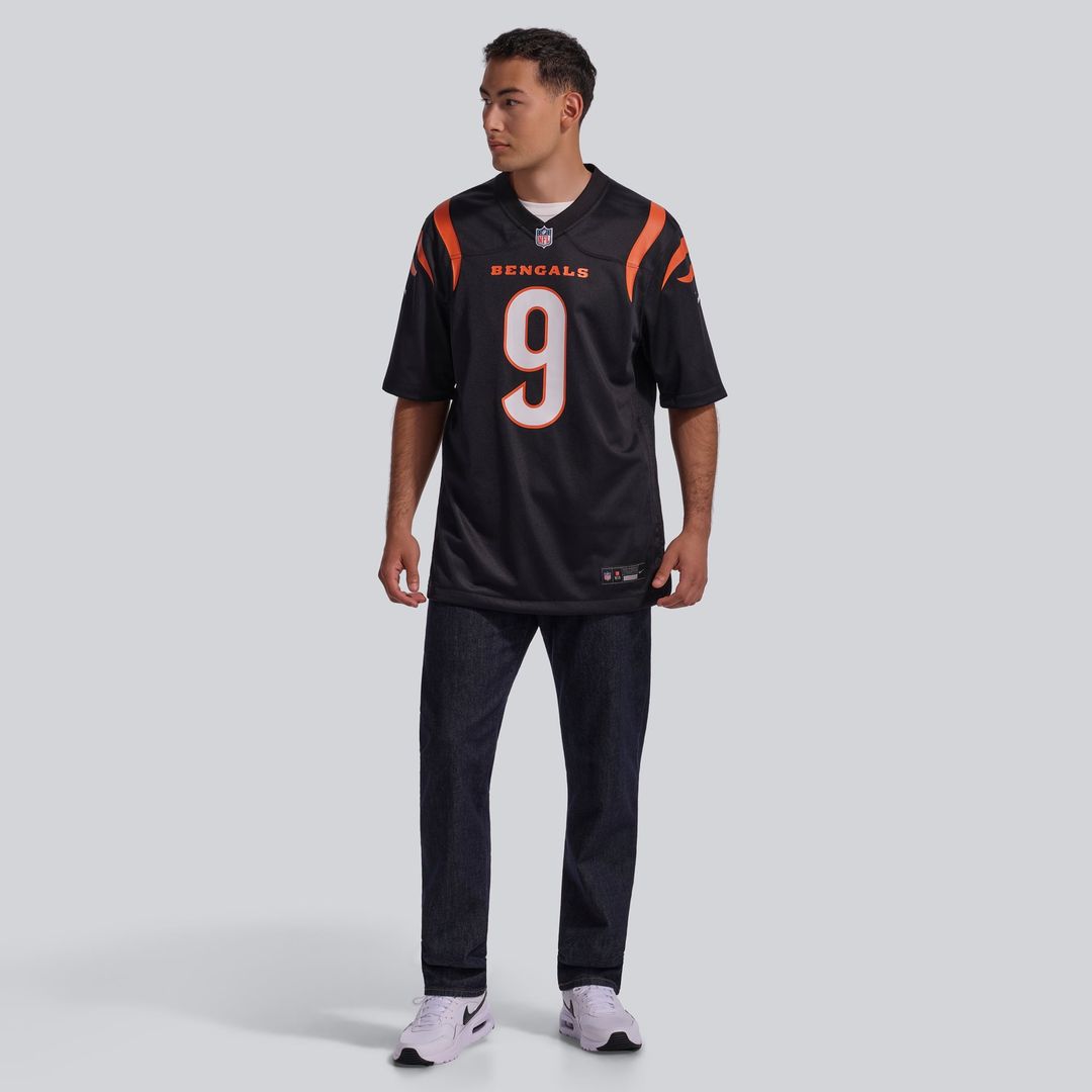 Cincinnati Bengals Joe Burrow Black Player Game Jersey | NFL Football Jersey