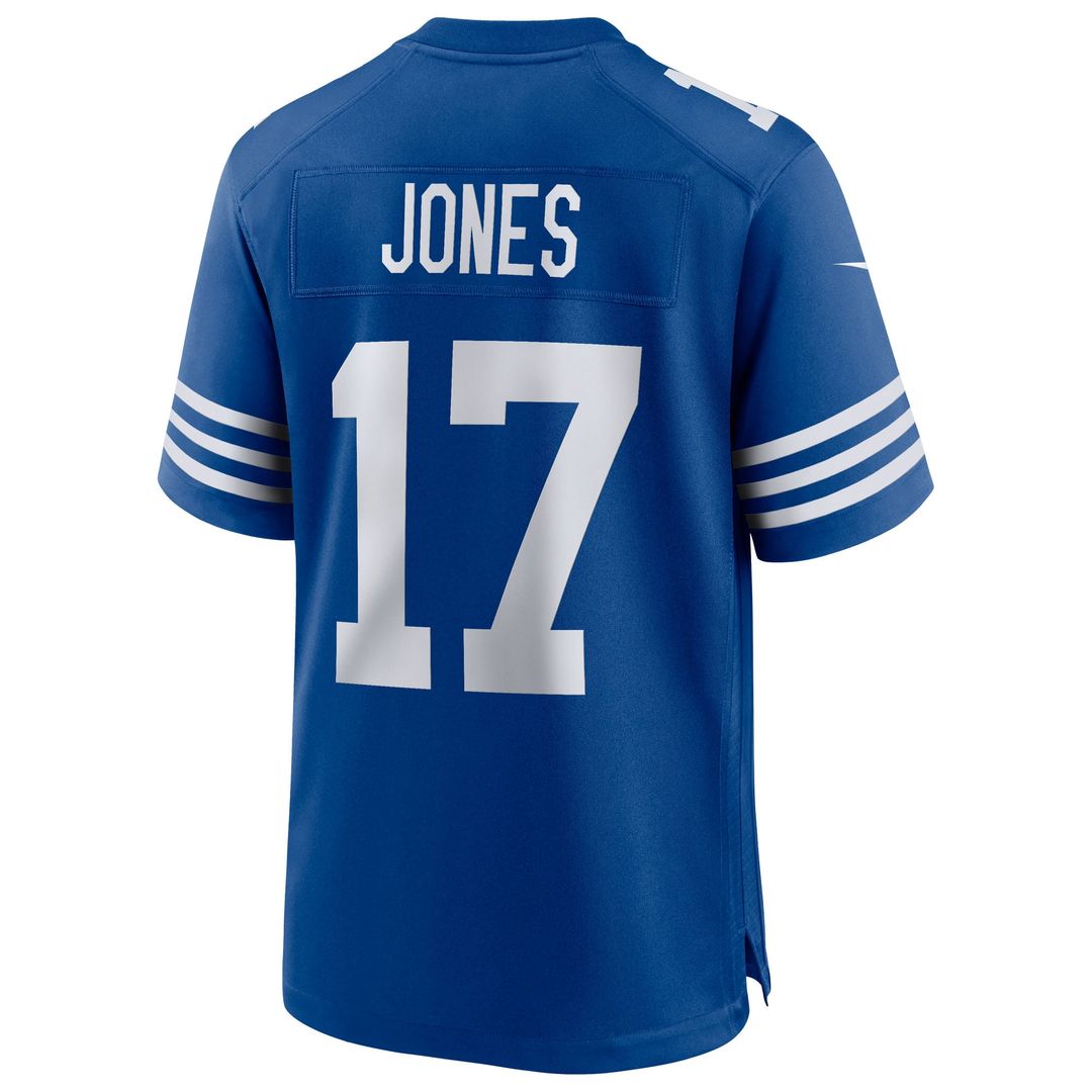 Indianapolis Colts Daniel Jones Royal Alternate Game Jersey | NFL Football Jersey