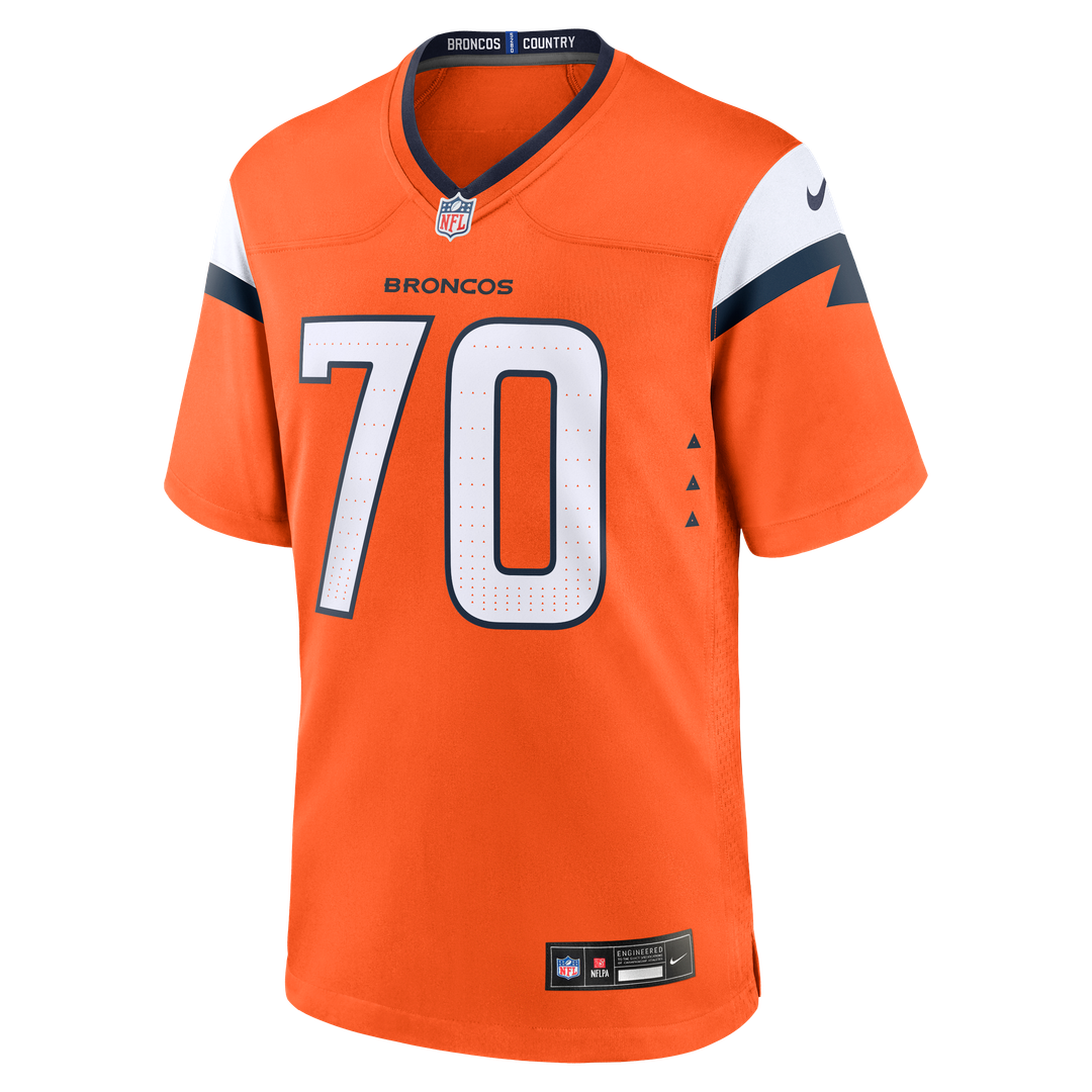 Denver Broncos Marques Cox Orange Team Game Jersey | NFL Football Jersey