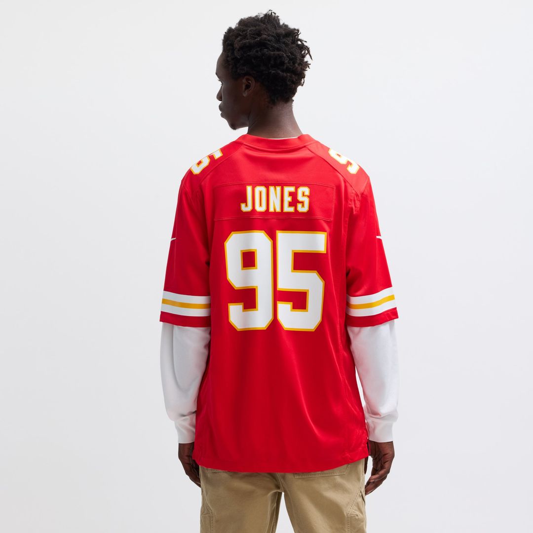 Kansas City Chiefs Chris Jones Red Game Jersey | NFL Football Jersey