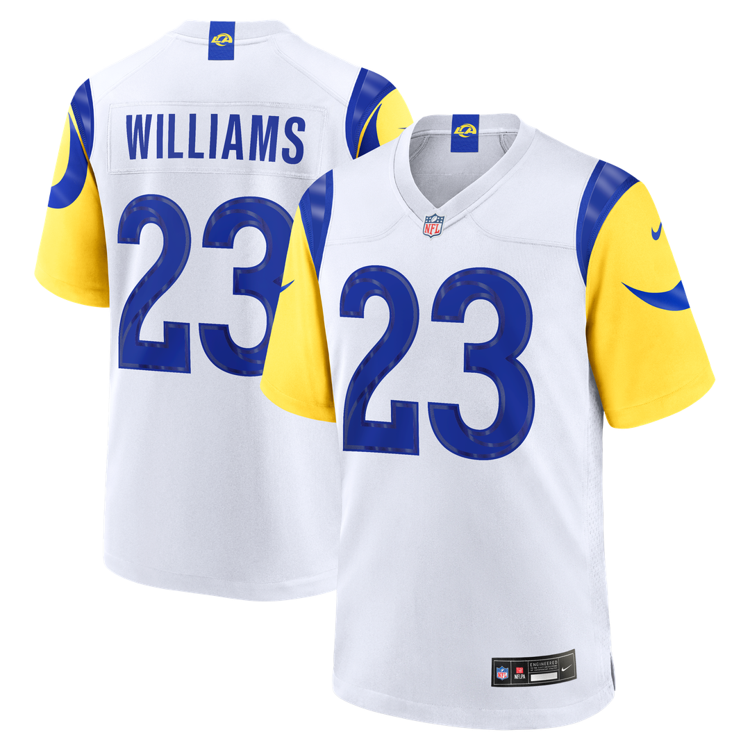 Los Angeles Rams Kyren Williams White White Game Player Jersey | NFL Football Jersey