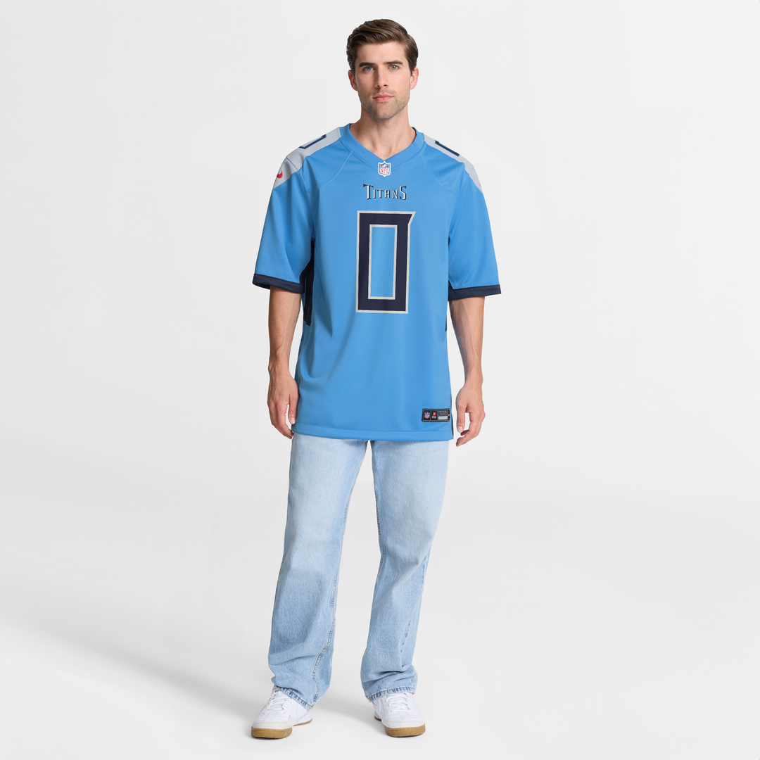 Tennessee Titans Calvin Ridley Light Blue Team Game Jersey | NFL Football Jersey