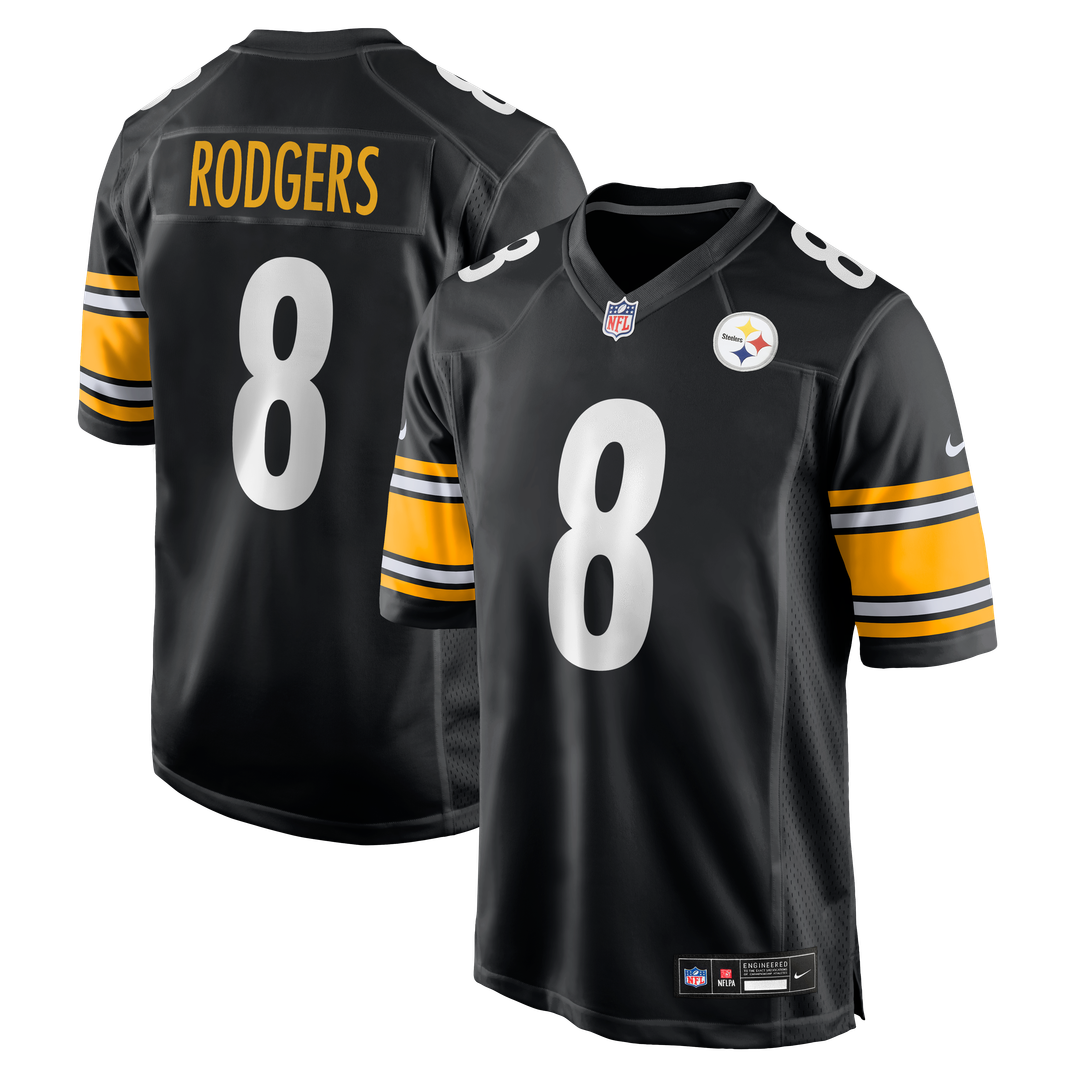 Pittsburgh Steelers Aaron Rodgers White Game Jersey | NFL Football Jersey