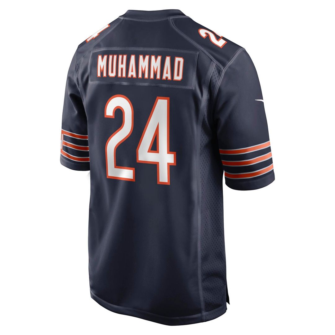 Chicago Bears Malik Muhammad Navy Team Game Jersey | NFL Football Jersey