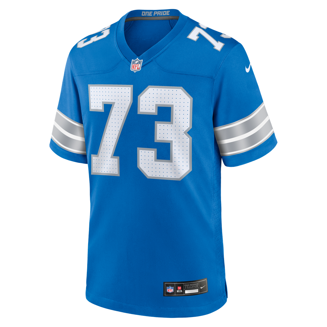 Detroit Lions Christian Mahogany Blue Team Game Jersey | NFL Football Jersey