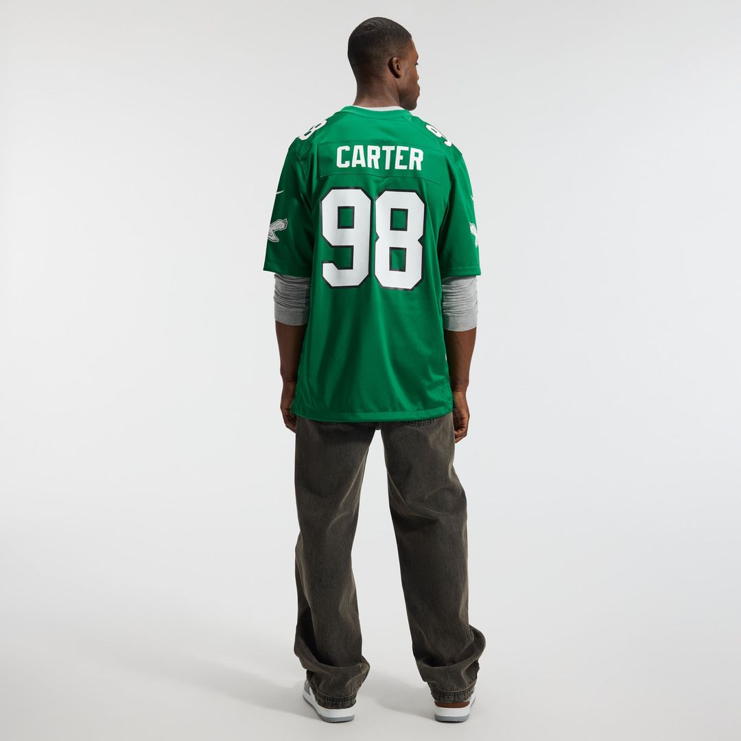 Philadelphia Eagles Jalen Carter White Game Jersey | NFL Football Jersey