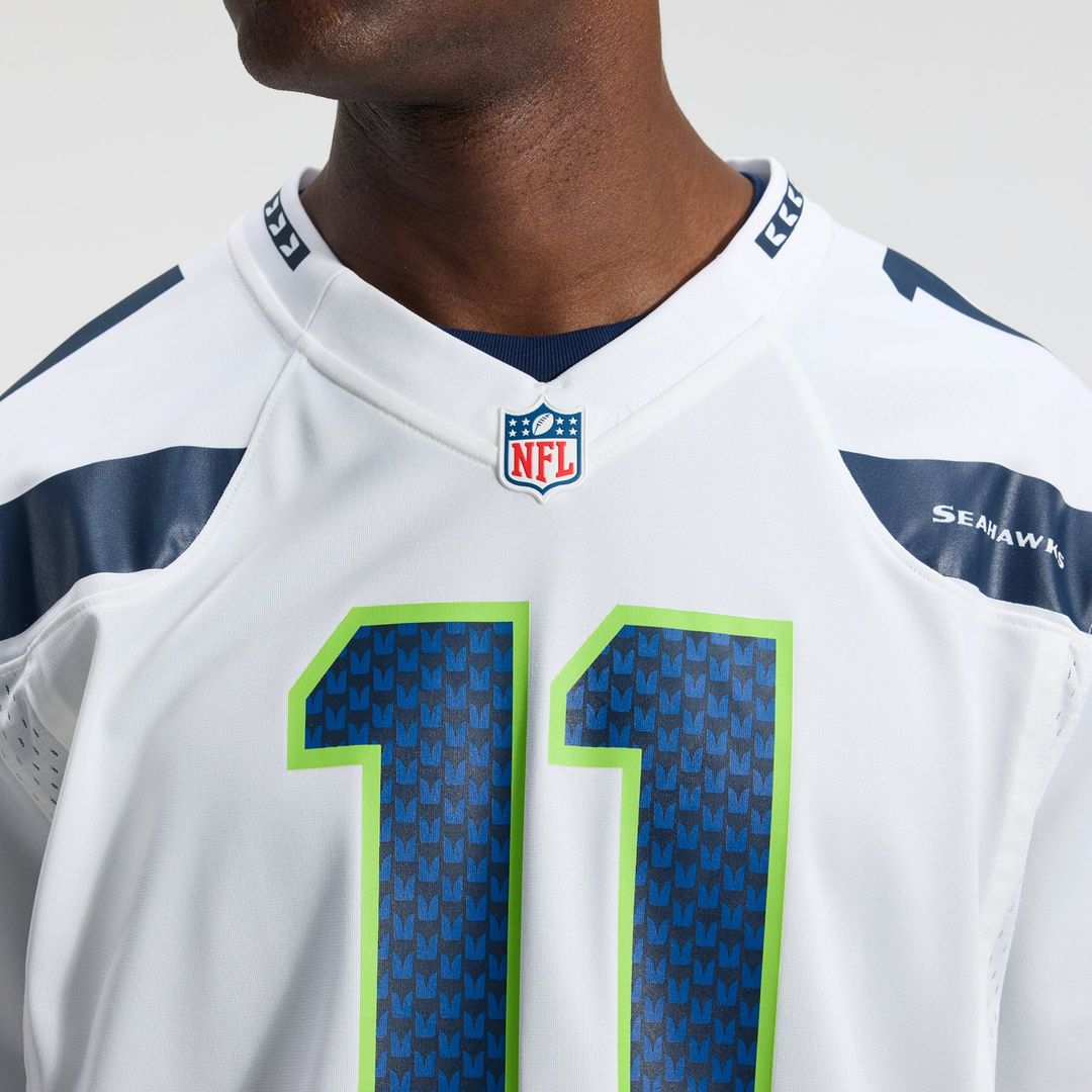 Seattle Seahawks Jaxon Smith-Njigba White Game Jersey | NFL Football Jersey