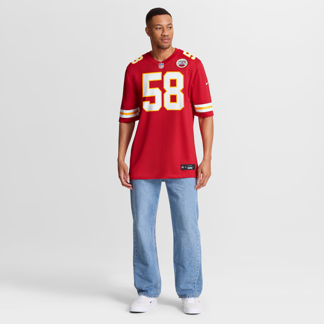Kansas City Chiefs Derrick Thomas Red Game Retired Player Jersey | NFL Football Jersey