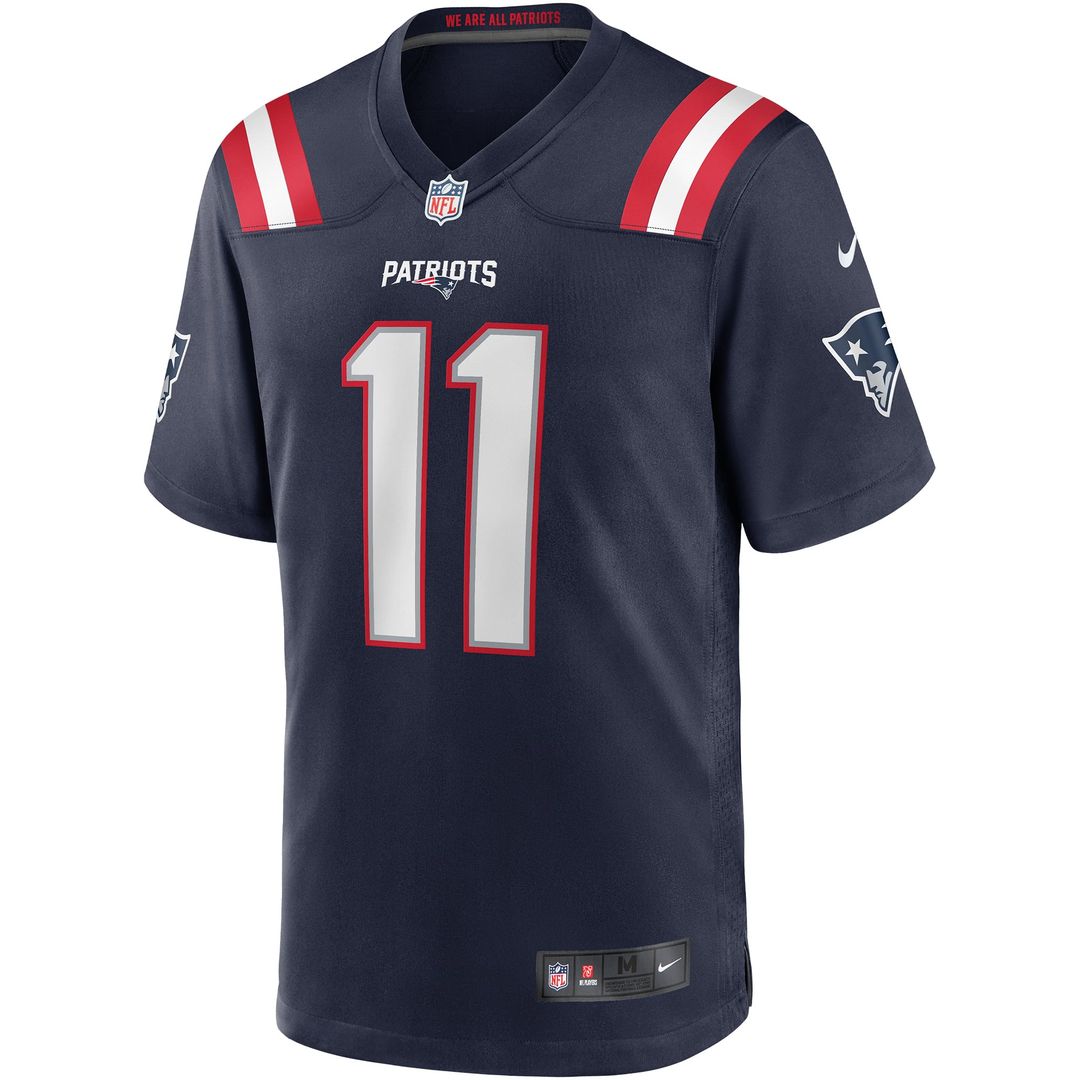 New England Patriots Drew Bledsoe Navy Game Retired Player Jersey | NFL Football Jersey