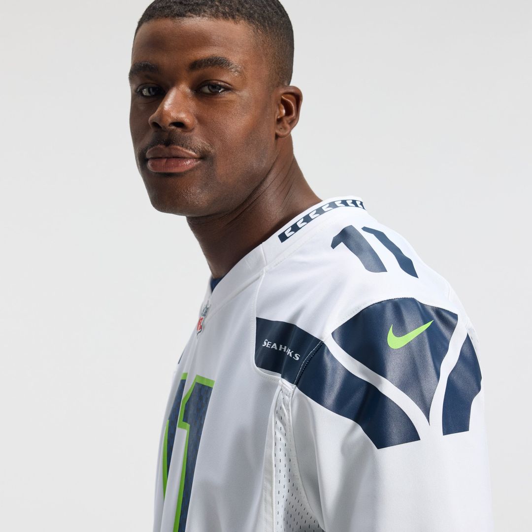 Seattle Seahawks Jaxon Smith-Njigba White Game Jersey | NFL Football Jersey