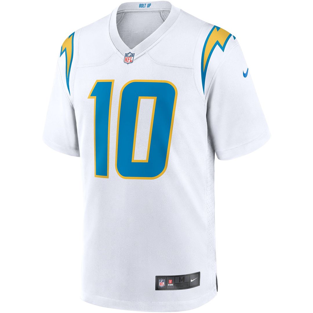 Los Angeles Chargers Justin Herbert White Game Jersey | NFL Football Jersey