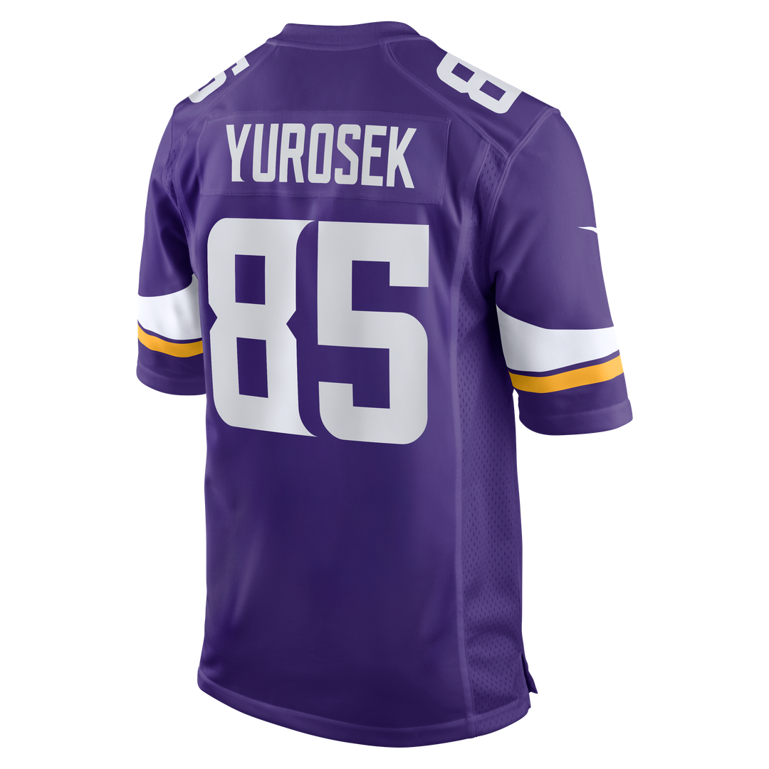 Minnesota Vikings Ben Yurosek Purple Team Game Jersey | NFL Football Jersey