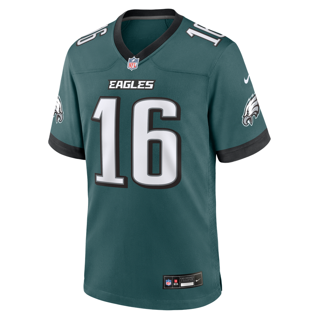 Philadelphia Eagles Tanner McKee Midnight Green Team Game Jersey | NFL Football Jersey