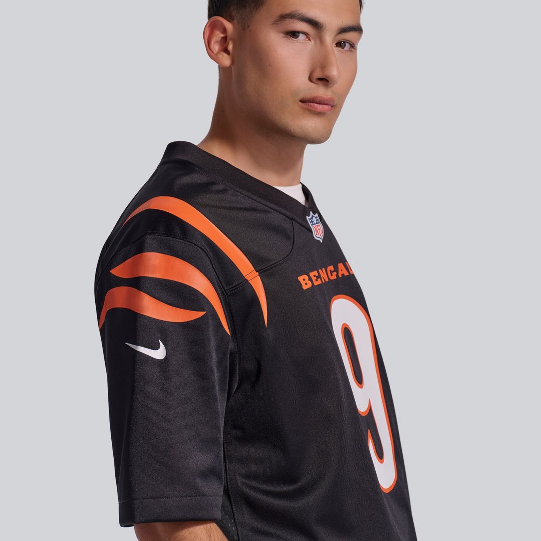 Cincinnati Bengals Joe Burrow Black Player Game Jersey | NFL Football Jersey