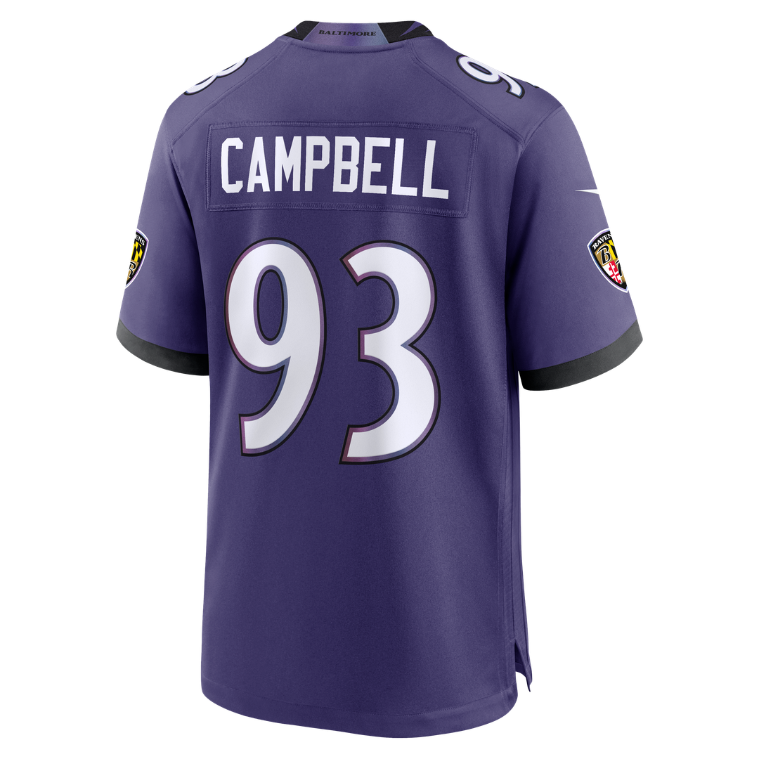 Baltimore Ravens Calais Campbell Purple Team Game Jersey | NFL Football Jersey