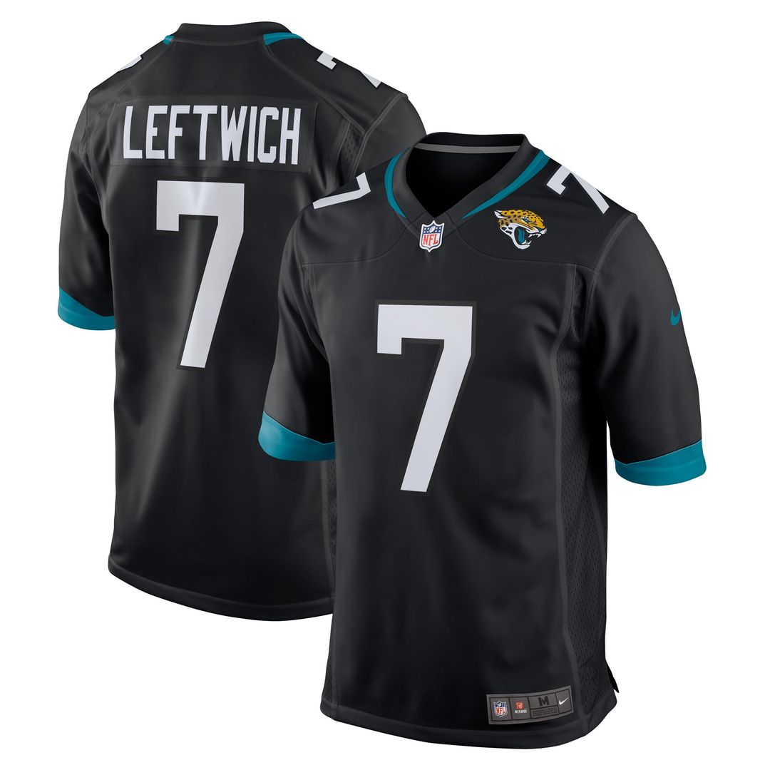 Jacksonville Jaguars Byron Leftwich Black Retired Player Alternate Game Jersey | NFL Football Jersey