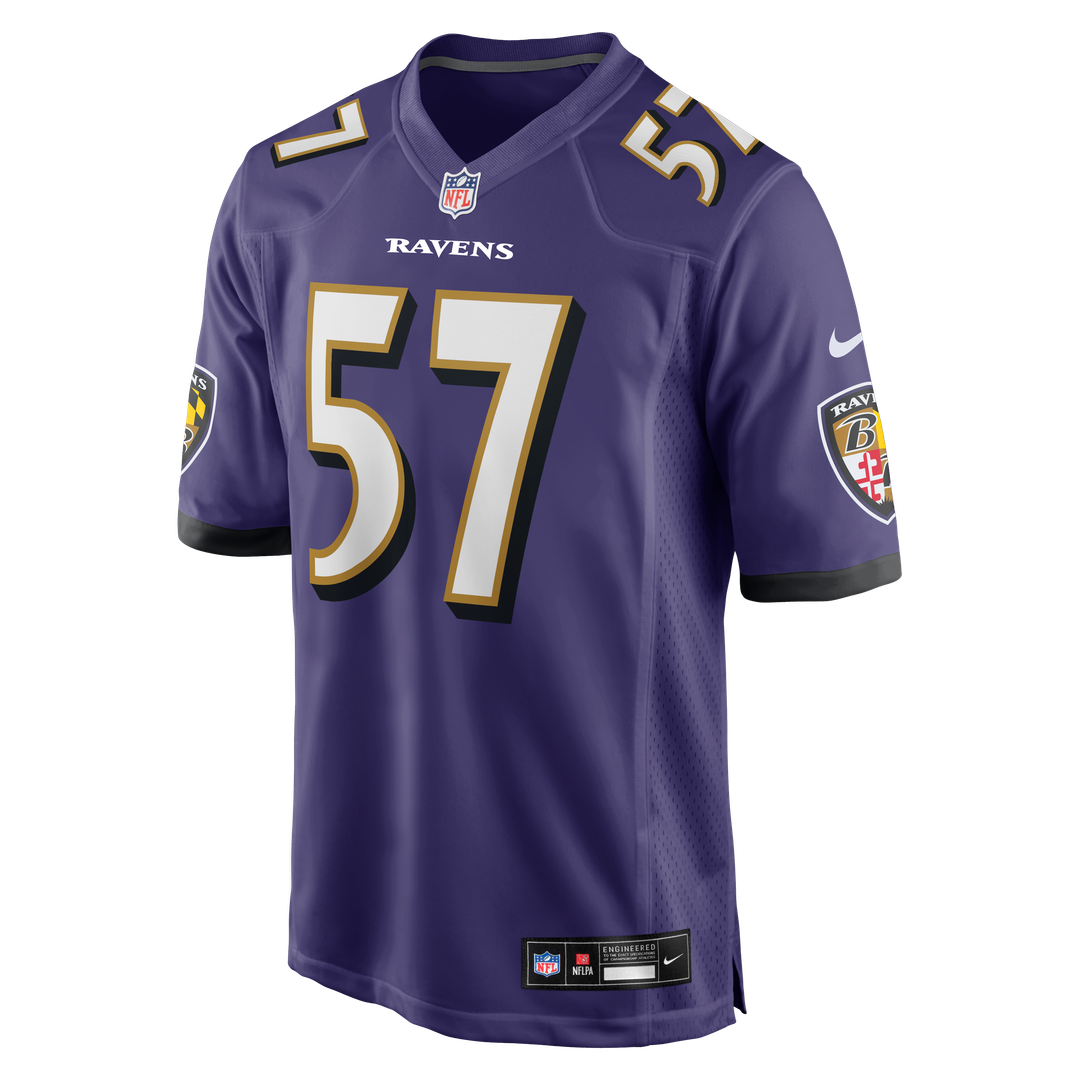 Baltimore Ravens Bart Scott Purple Game Retired Player Jersey | NFL Football Jersey