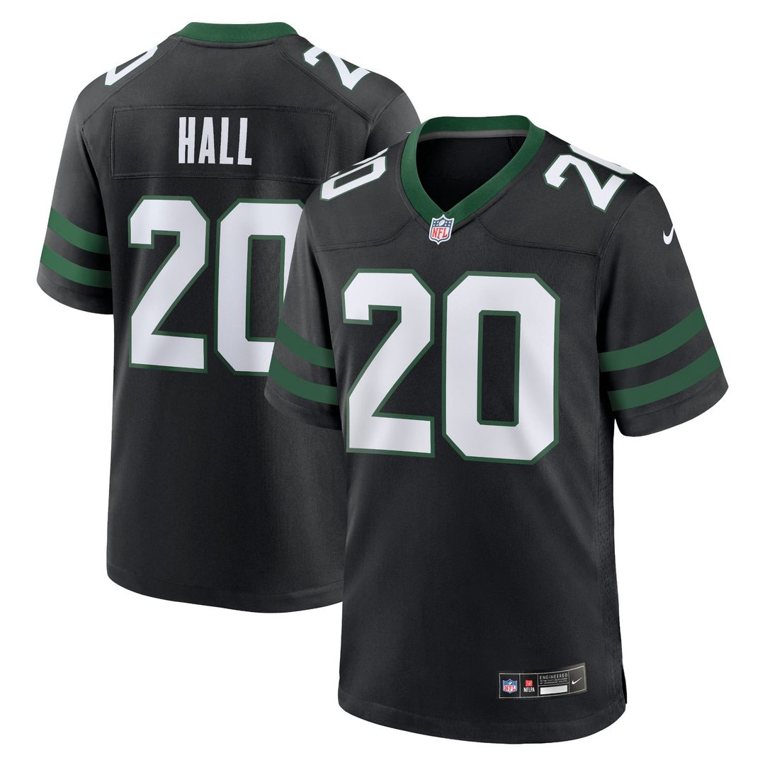 New York Jets Breece Hall Legacy Black Alternate Game Jersey | NFL Football Jersey