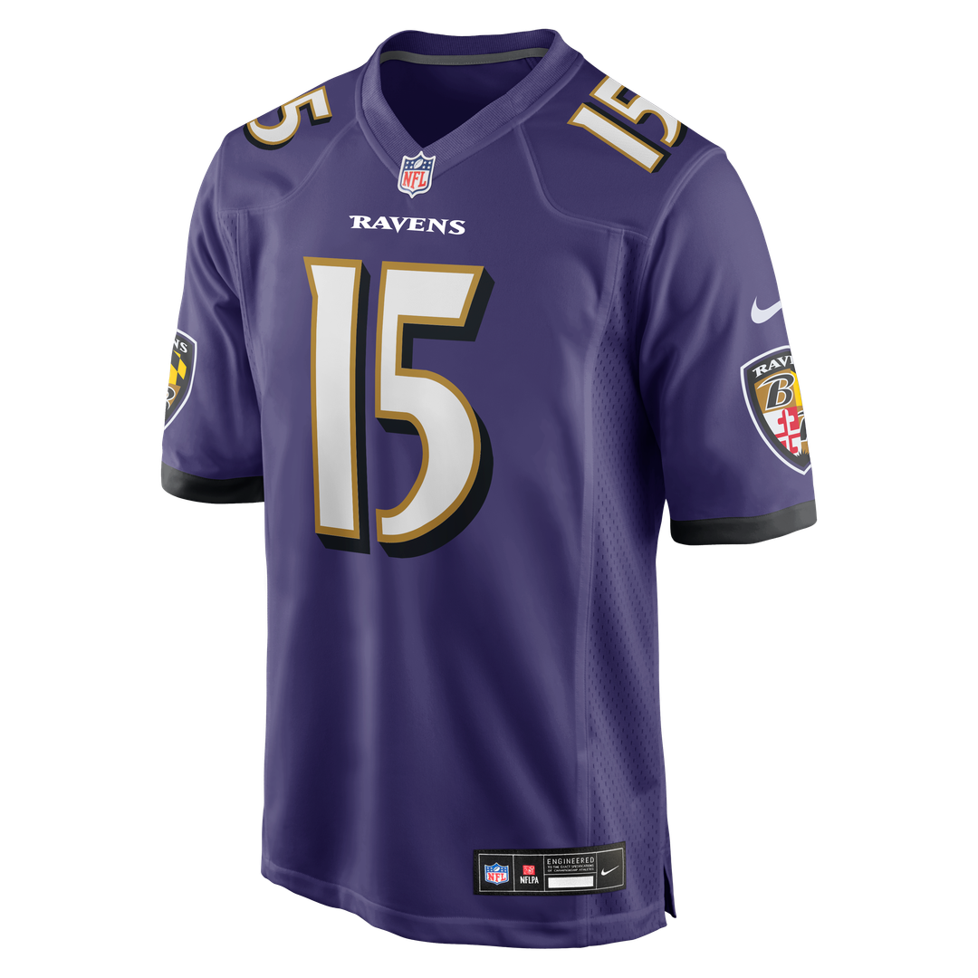 Baltimore Ravens Cooper Rush Purple Team Game Jersey | NFL Football Jersey