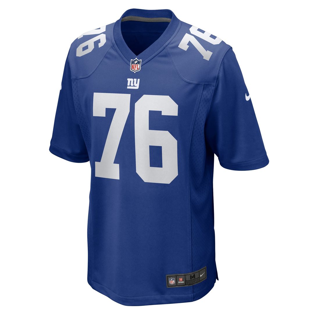 New York Giants Jon Runyan Royal Team Game Jersey | NFL Football Jersey
