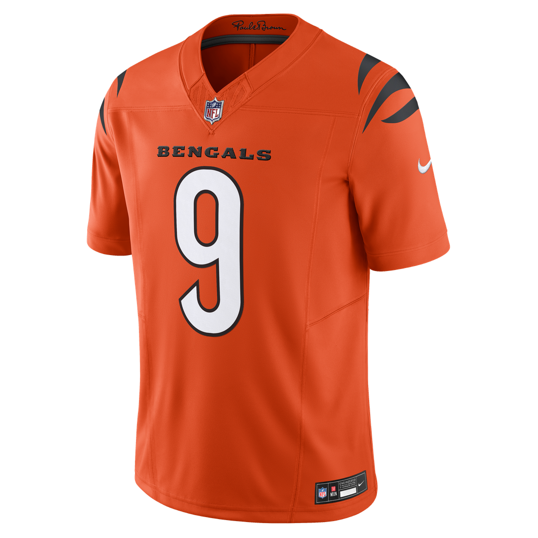 Cincinnati Bengals Joe Burrow Orange Vapor F.U.S.E. Limited Jersey | NFL Football Jersey