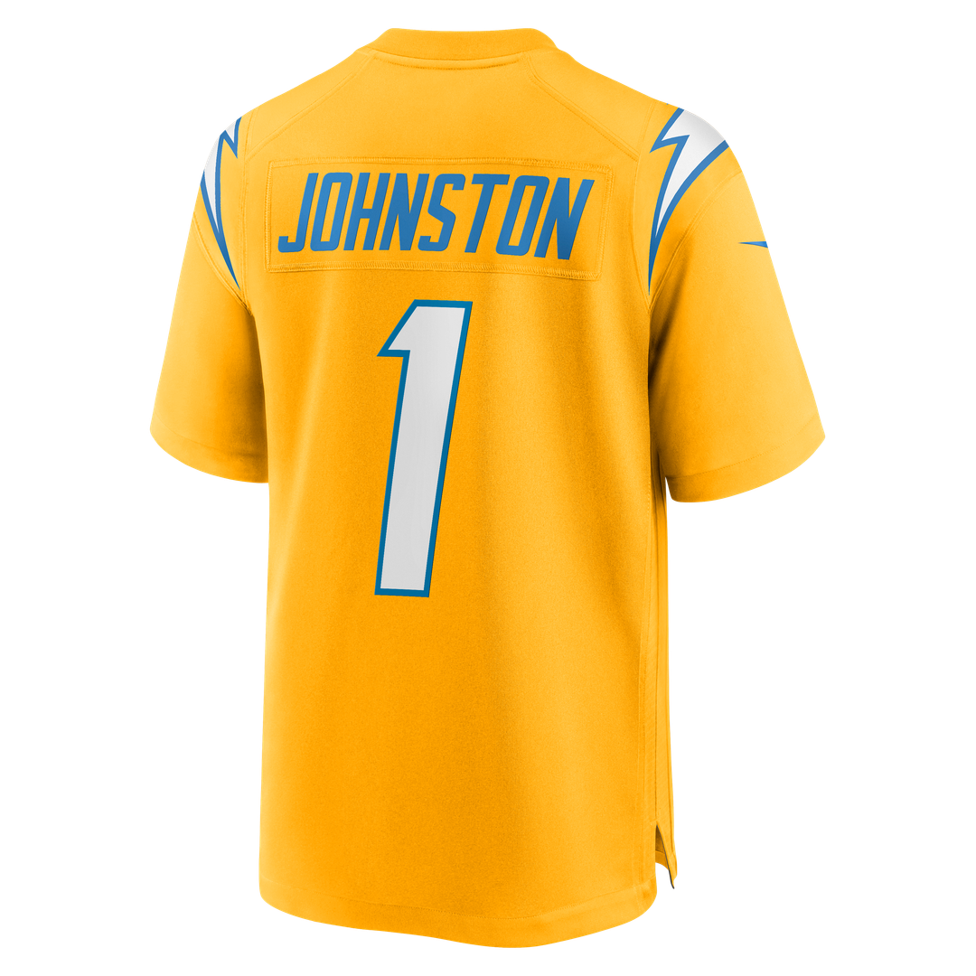 Los Angeles Chargers Quentin Johnston Gold Alternate Charger Power Game Player Jersey | NFL Football Jersey