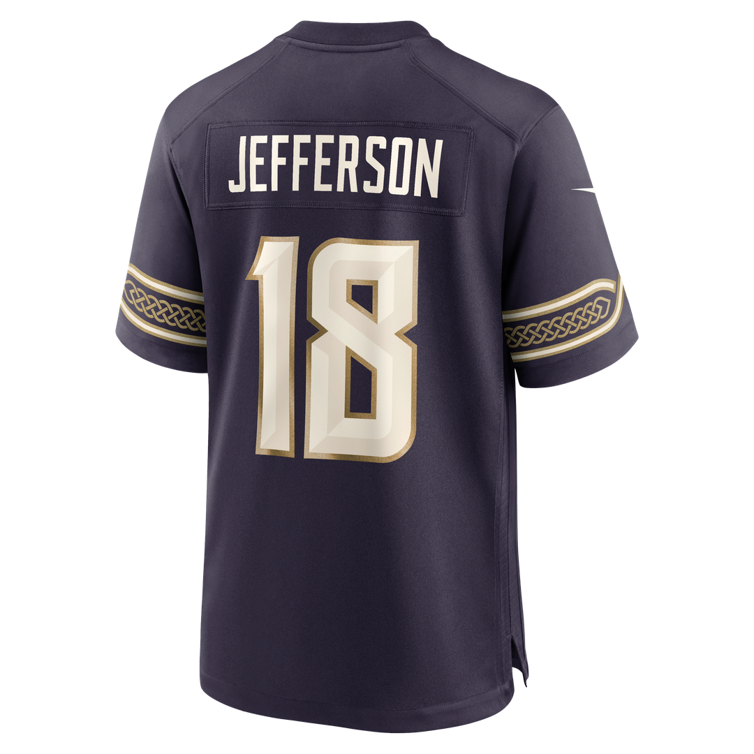 Minnesota Vikings Justin Jefferson Purple 2026 Rivalries Collection Game Jersey | NFL Football Jersey