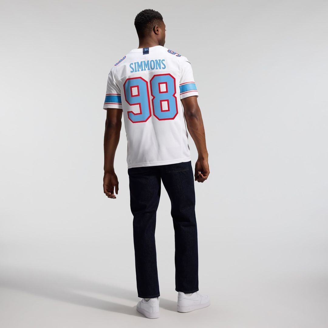 Tennessee Titans Jeffery Simmons Light Blue Team Vapor F.U.S.E. Stitched Limited Jersey | NFL Football Jersey