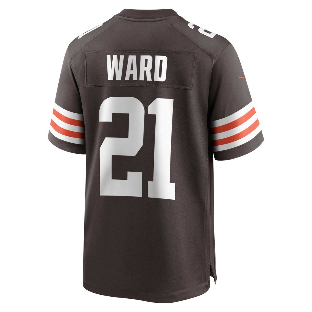 Cleveland Browns Denzel Ward Brown Game Jersey | NFL Football Jersey