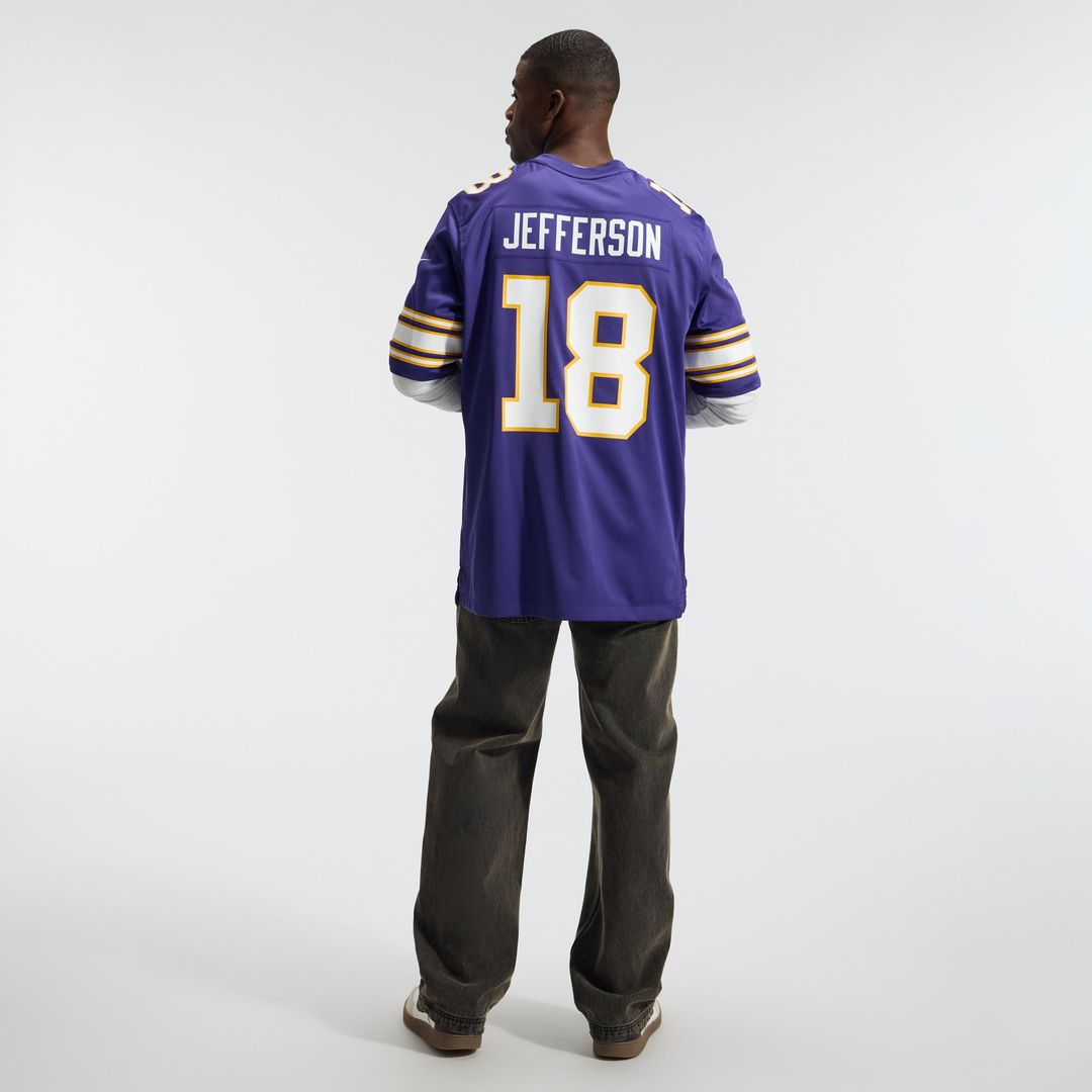 Minnesota Vikings Justin Jefferson White Alternate Game Player Jersey | NFL Football Jersey