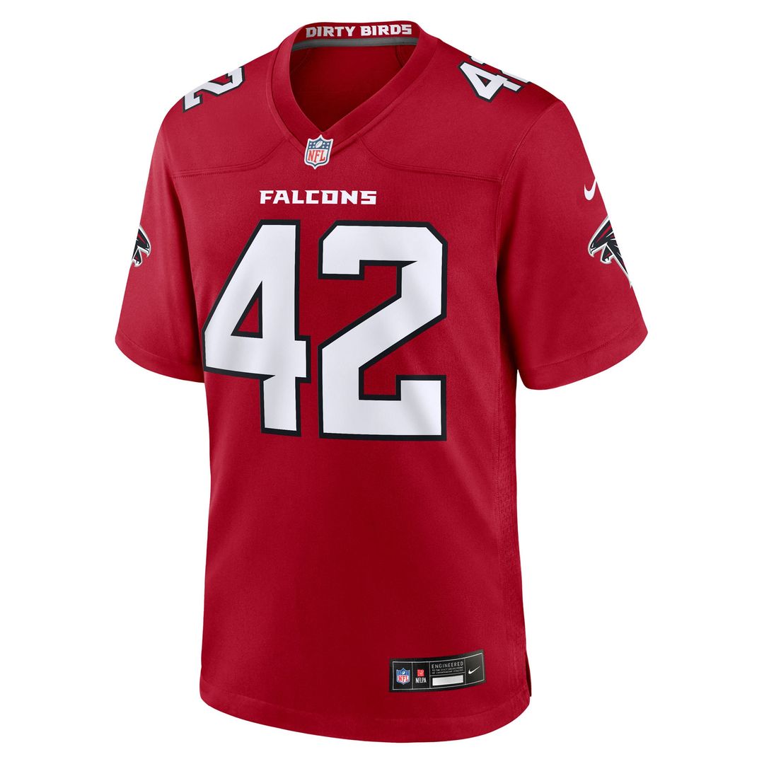 Atlanta Falcons Josh Woods Red Team Game Jersey | NFL Football Jersey