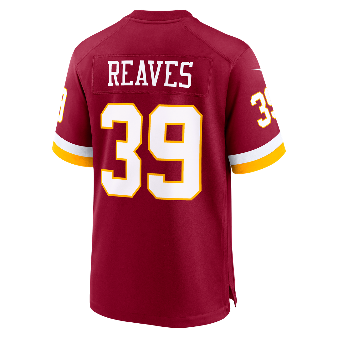 Washington Commanders Jeremy Reaves White Game Super Bowl Era Jersey | NFL Football Jersey