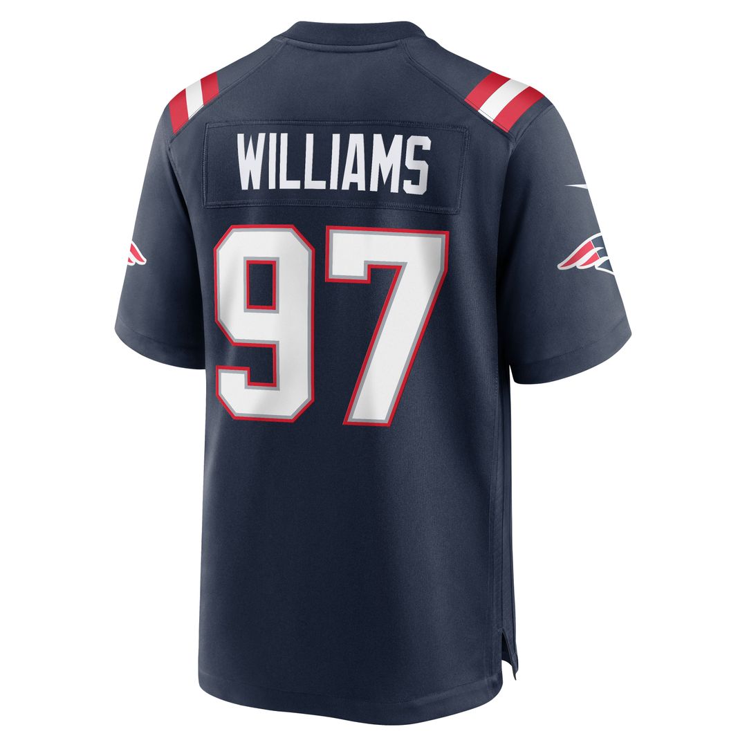 New England Patriots Milton Williams Navy Team Game Jersey | NFL Football Jersey