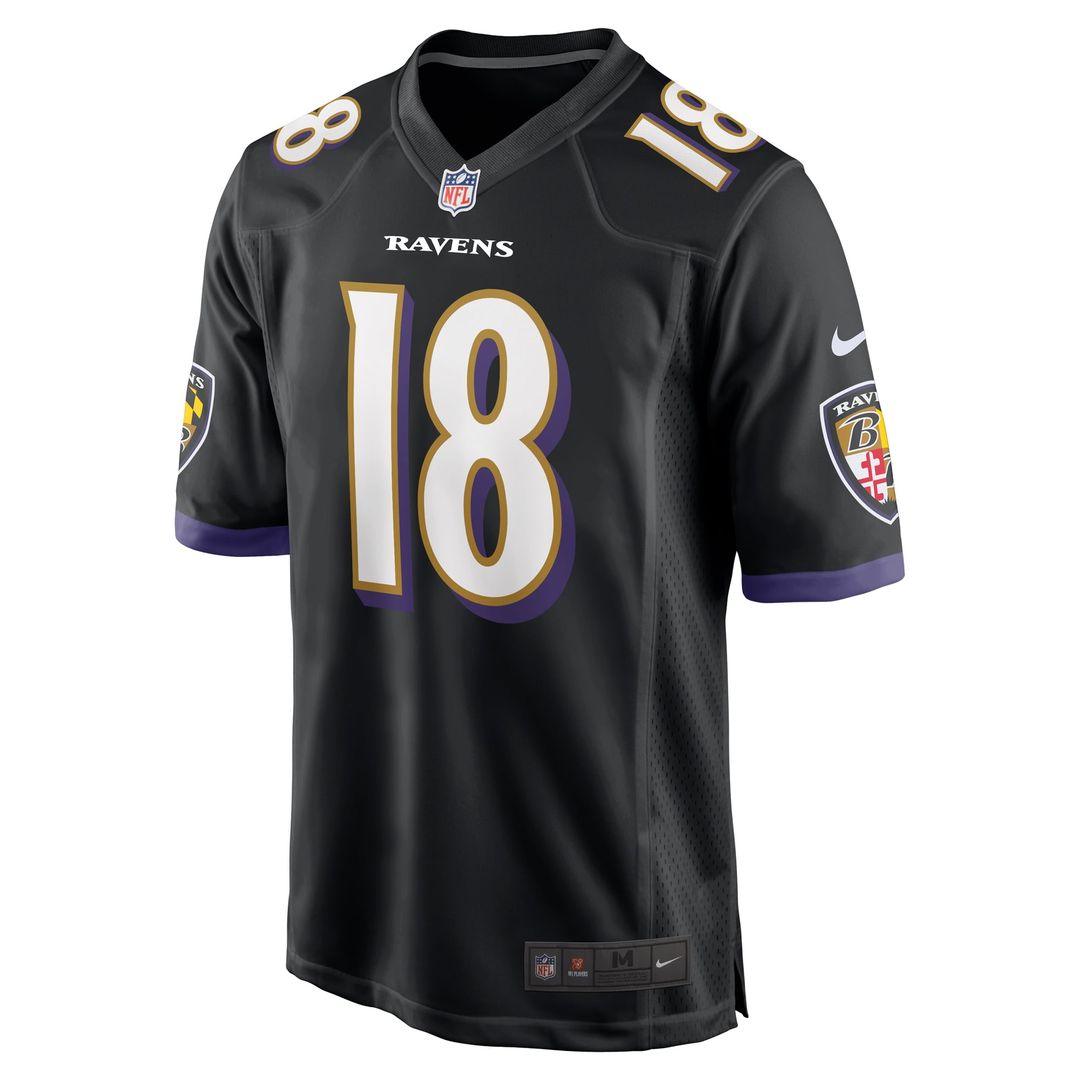 Baltimore Ravens Roquan Smith Black Alternate Game Jersey | NFL Football Jersey
