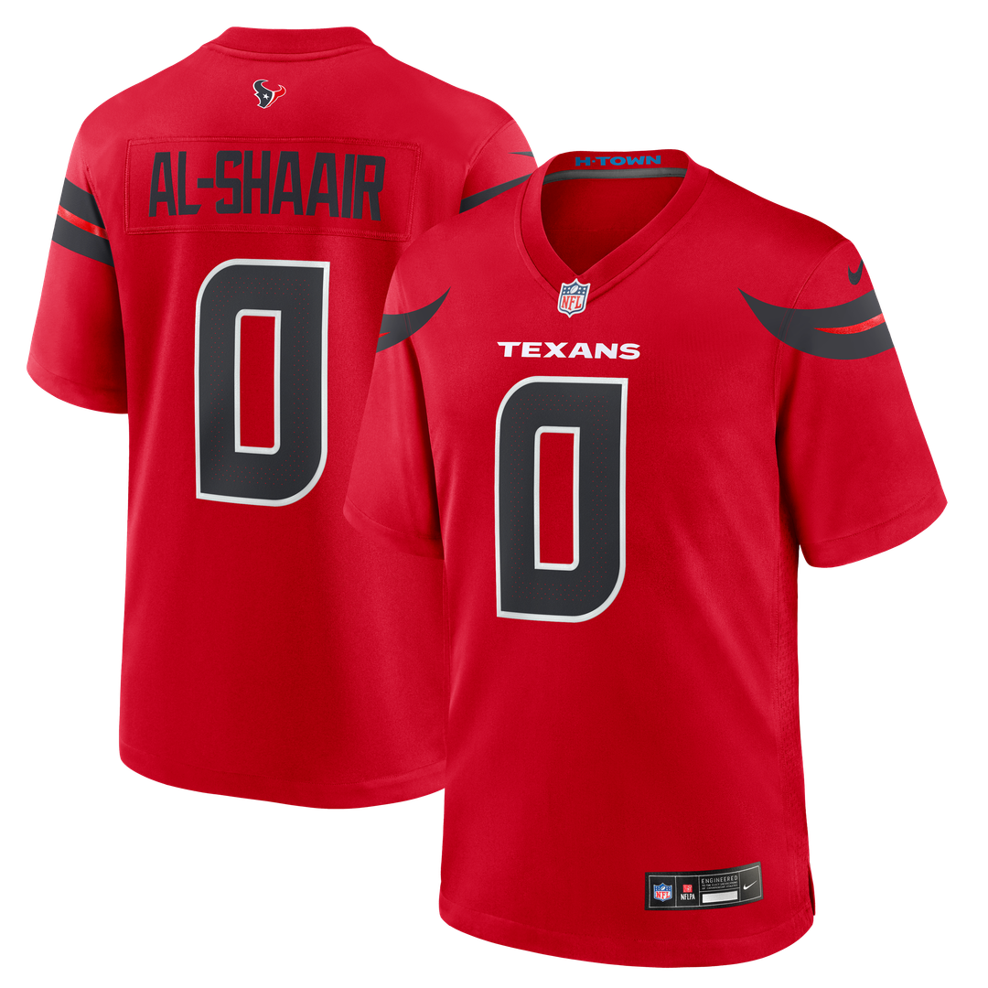 Houston Texans Azeez Al-Shaair Navy Team Game Jersey | NFL Football Jersey