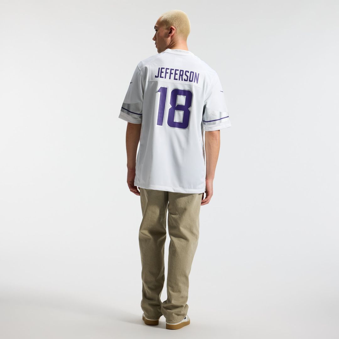 Minnesota Vikings Justin Jefferson White Alternate Game Player Jersey | NFL Football Jersey