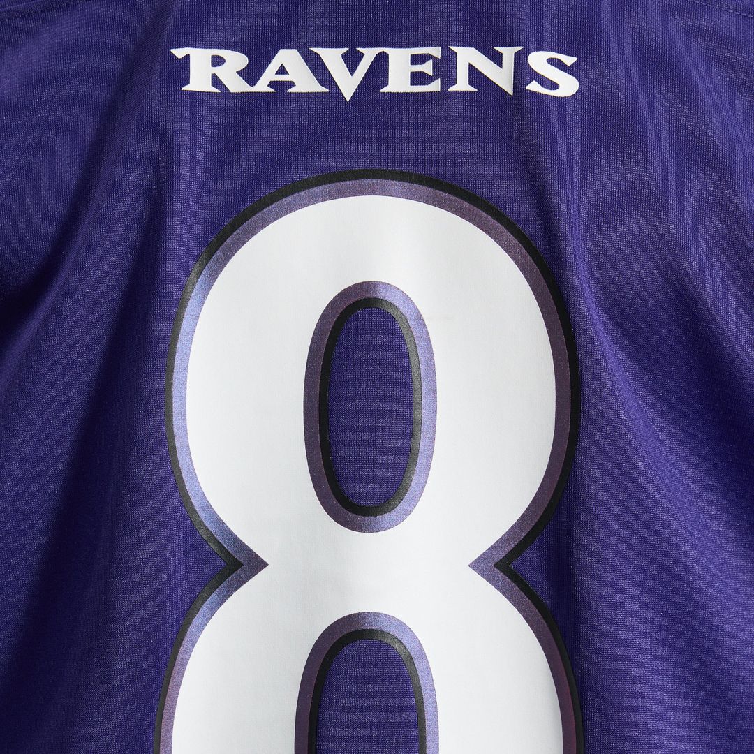 Baltimore Ravens Lamar Jackson Purple Team Game Jersey | NFL Football Jersey