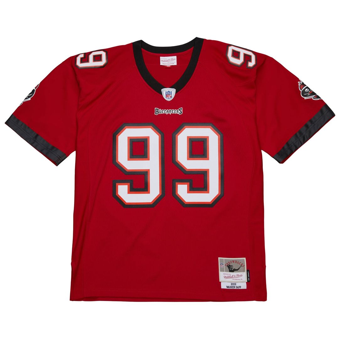 Tampa Bay Buccaneers Warren Sapp Red 2002 Legacy Replica Jersey | NFL Football Jersey