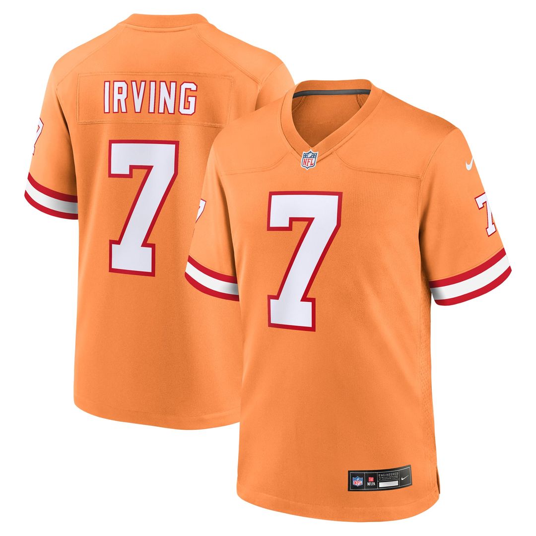 Tampa Bay Buccaneers Bucky Irving Orange Alternate Game Jersey | NFL Football Jersey