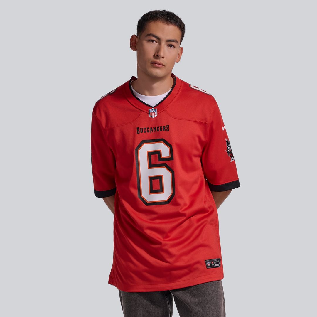 Tampa Bay Buccaneers Baker Mayfield Orange Throwback Game Jersey | NFL Football Jersey