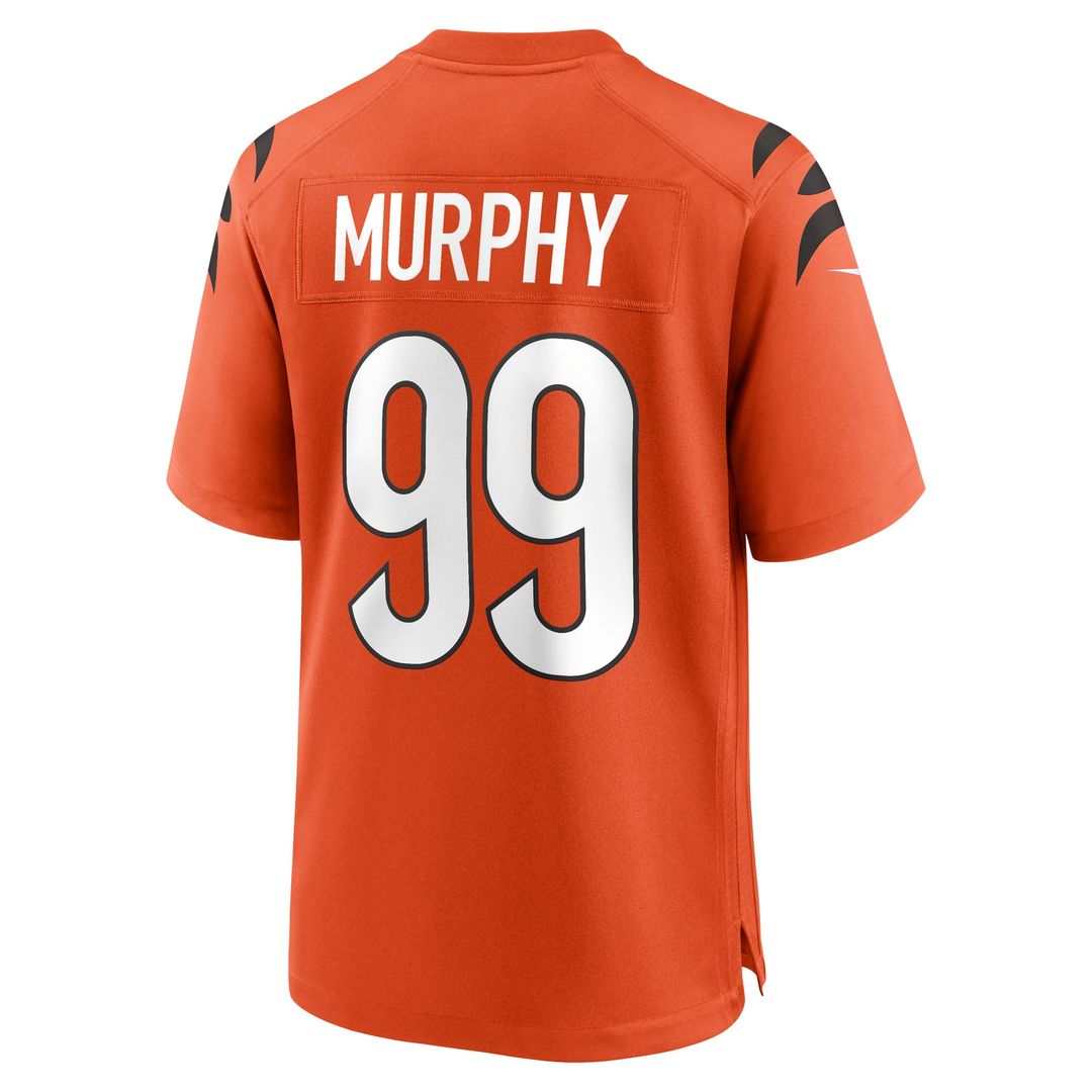 Cincinnati Bengals Myles Murphy Orange Alternate Game Jersey | NFL Football Jersey