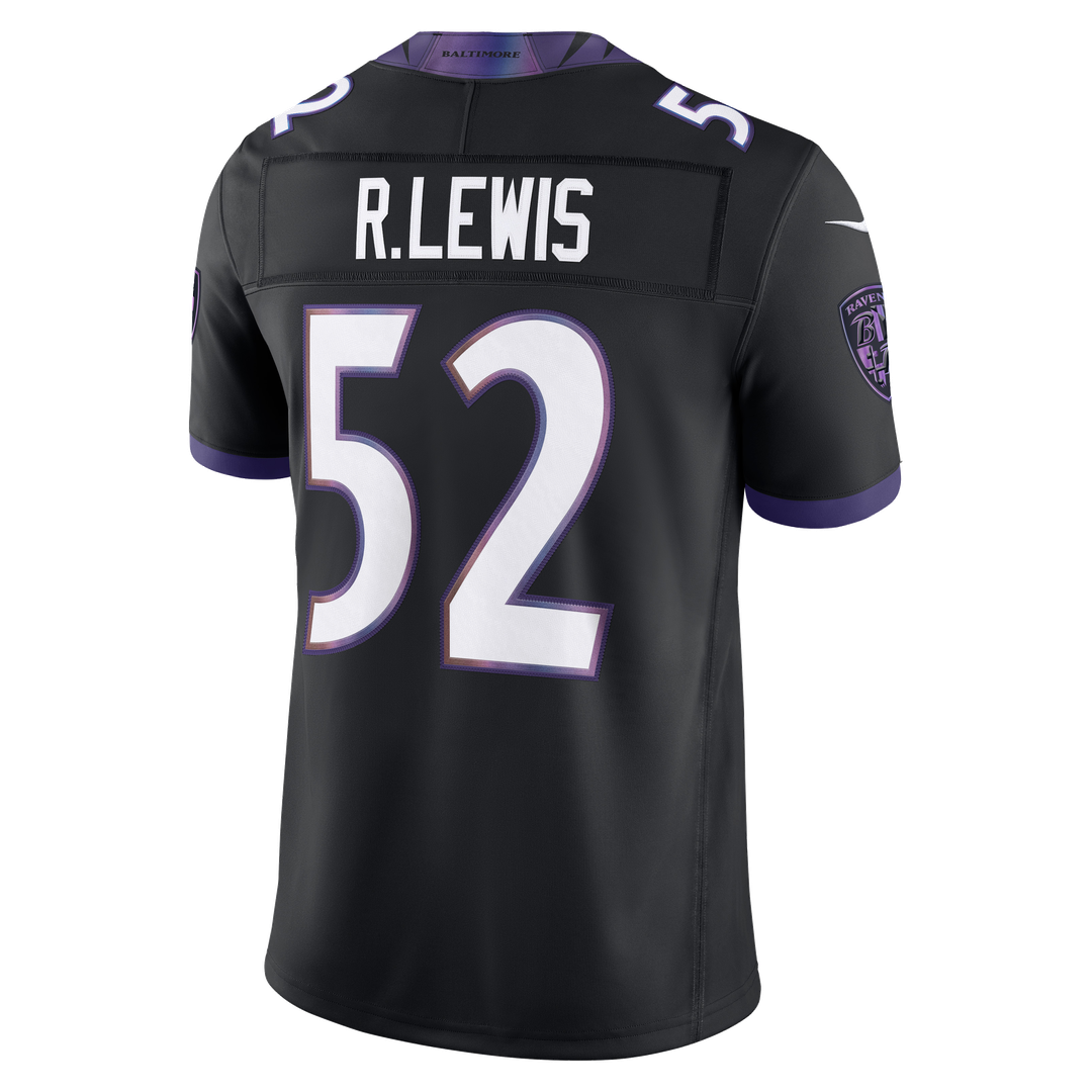 Baltimore Ravens Ray Lewis Black Alternate Vapor F.U.S.E. Stitched Retired Player Limited Jersey | NFL Football Jersey