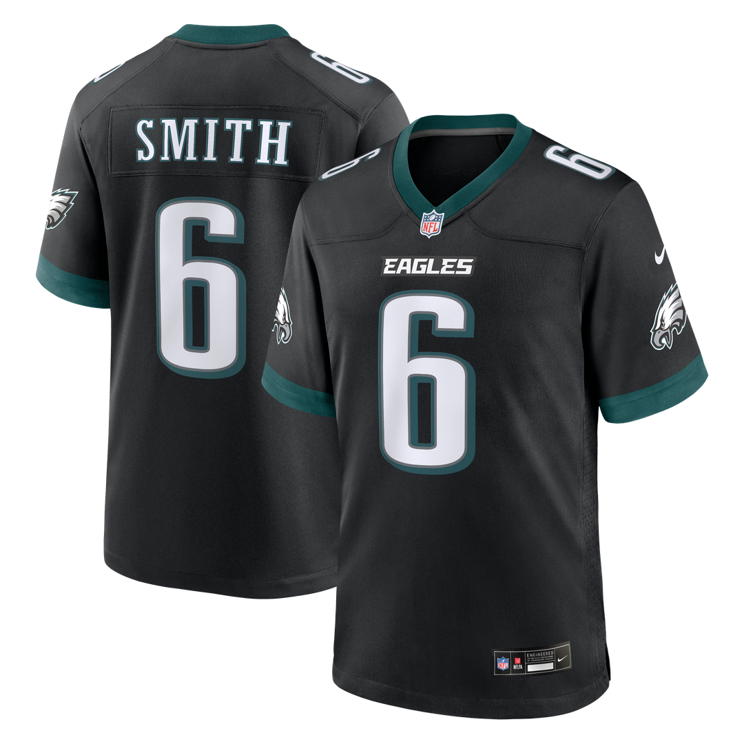 Philadelphia Eagles DeVonta Smith Black Alternate Game Jersey | NFL Football Jersey