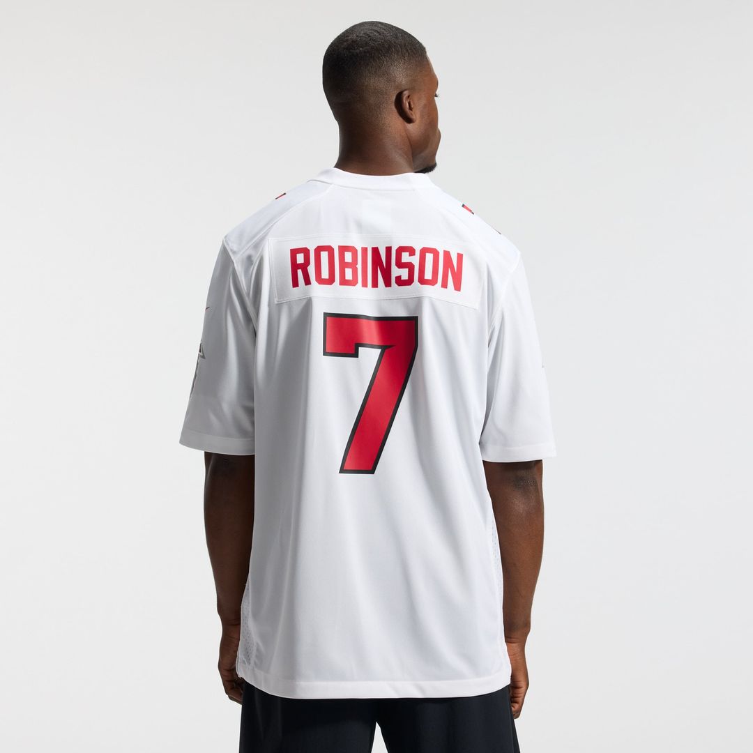 Atlanta Falcons Bijan Robinson White Game Jersey | NFL Football Jersey