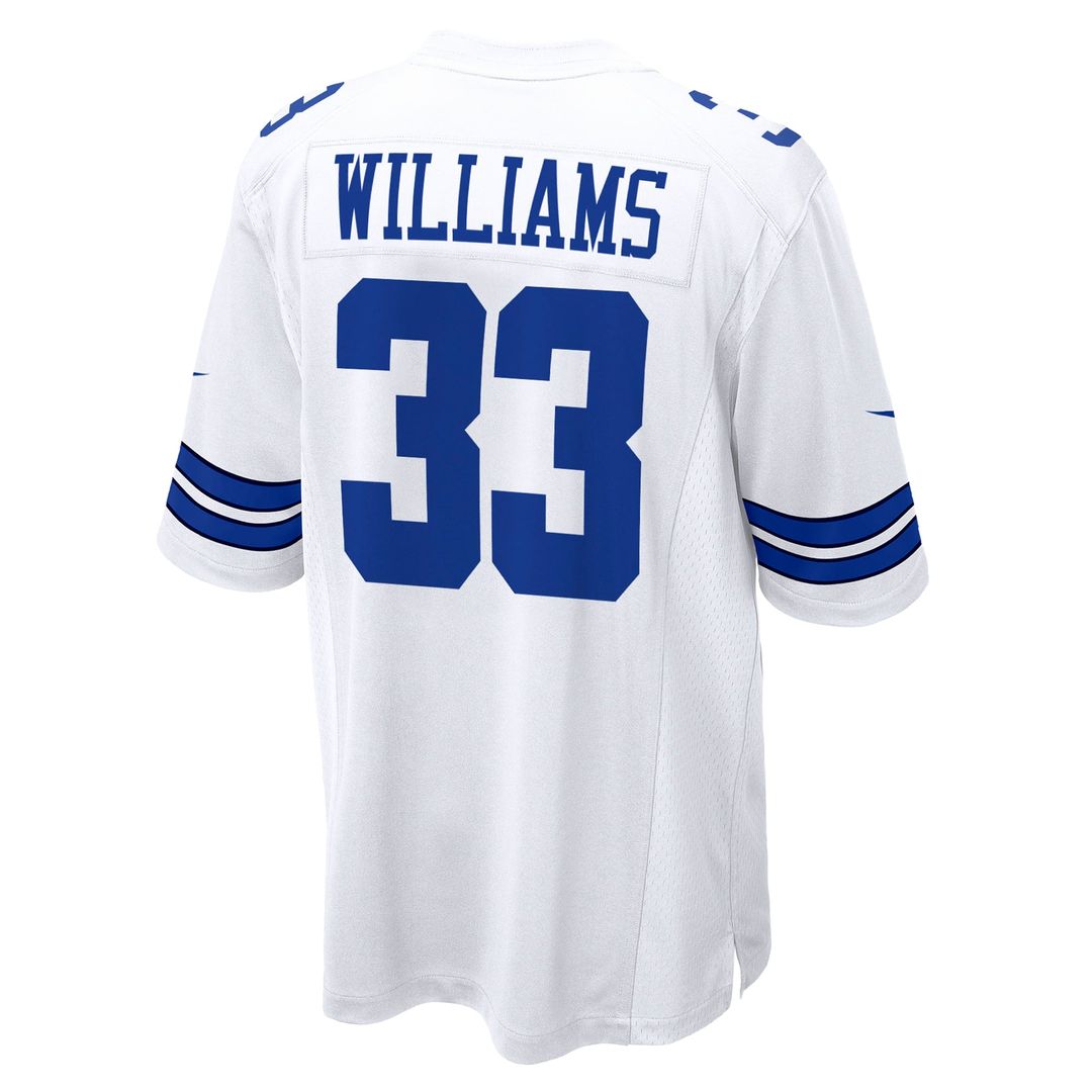 Dallas Cowboys Javonte Williams White Game Jersey | NFL Football Jersey