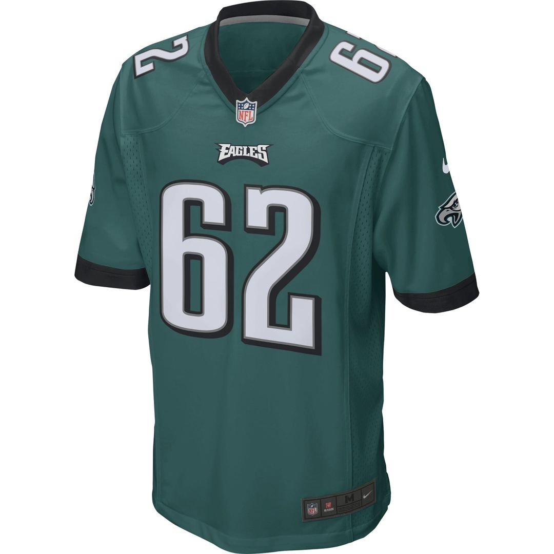Philadelphia Eagles Jason Kelce Midnight Green Game Jersey | NFL Football Jersey