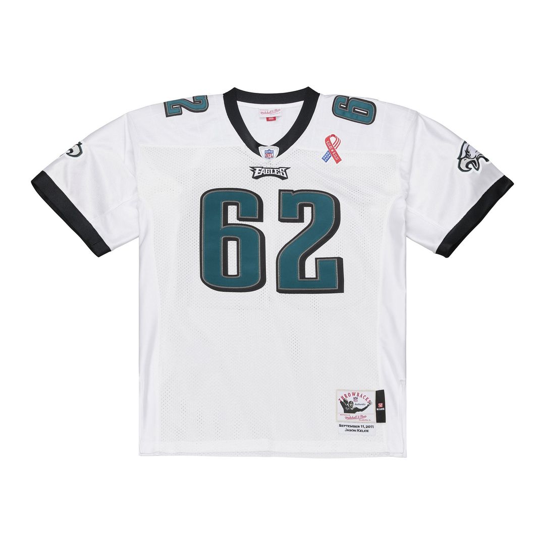Philadelphia Eagles Jason Kelce White 2011 Authentic Throwback Jersey | NFL Football Jersey
