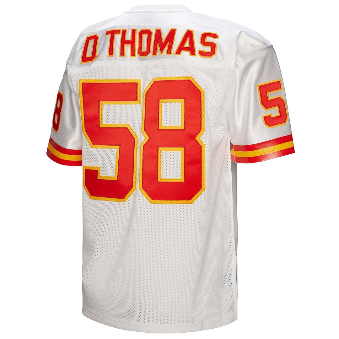 Kansas City Chiefs 1994 Derrick Thomas White Authentic Throwback Retired Player Jersey | NFL Football Jersey